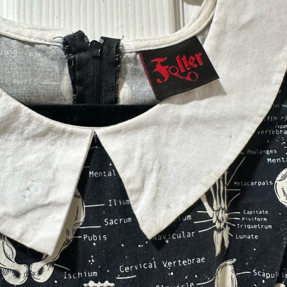 Glow in the Dark Skeleton Anatomy Print Dress - Picture 8 of 10